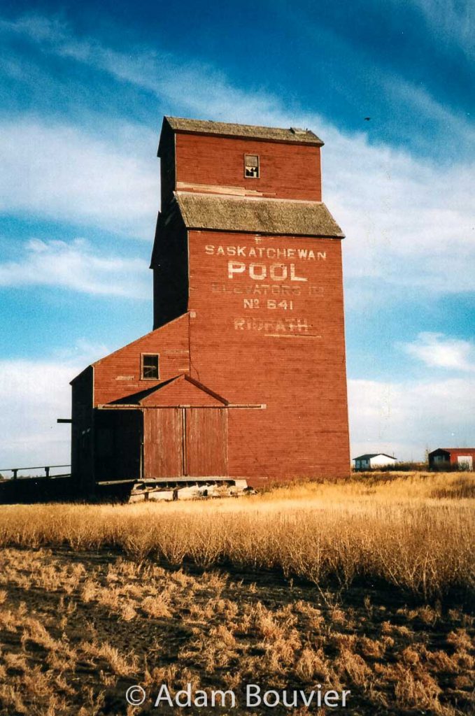 Ridpath, SK grain elevator, Oct 2003. Contributed by Adam Bouvier.