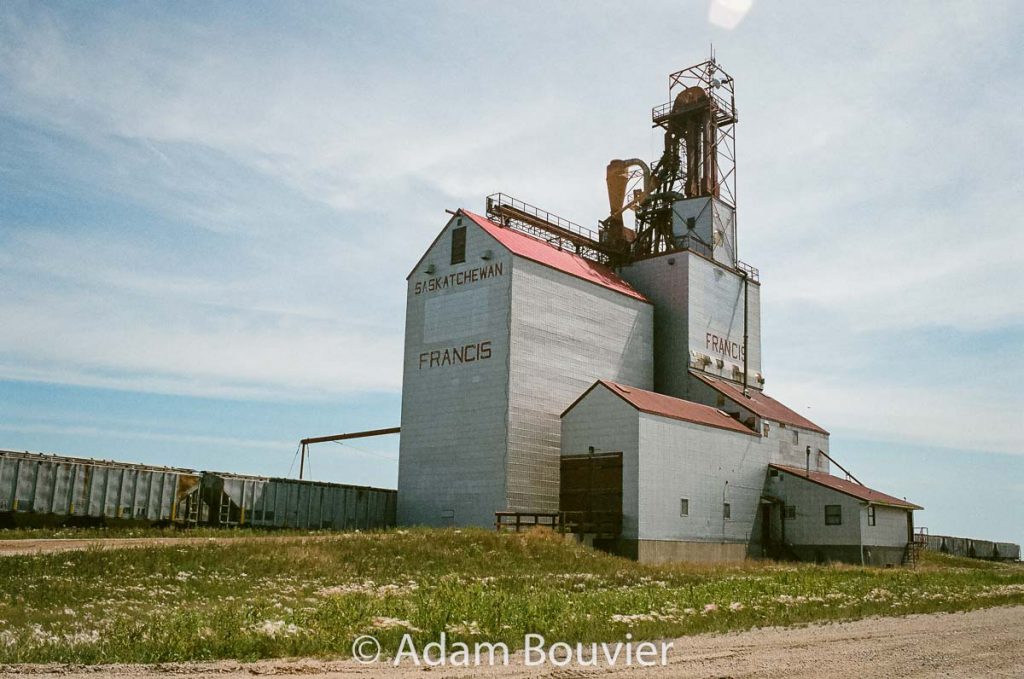 Francis grain elevator, June 2017. Contributed by Adam Bouvier.