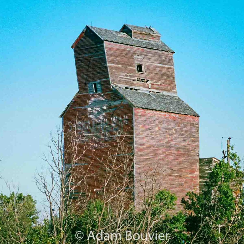 Booth, SK grain elevator, 2017. Contributed by Adam Bouvier.