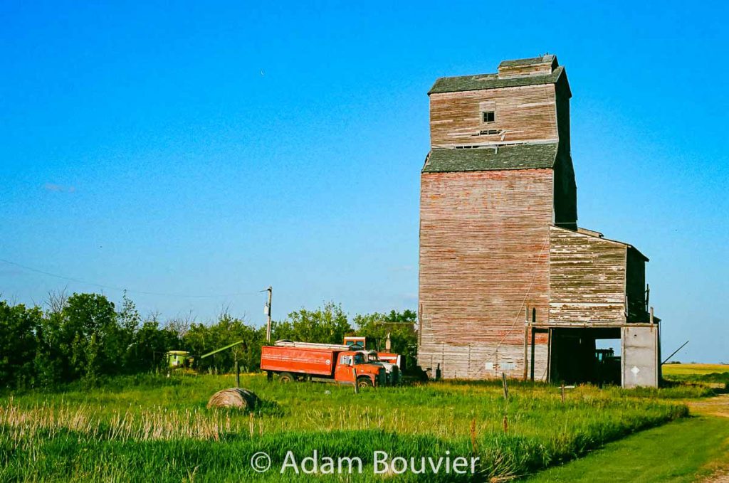 Booth, SK grain elevator, 2017. Contributed by Adam Bouvier.
