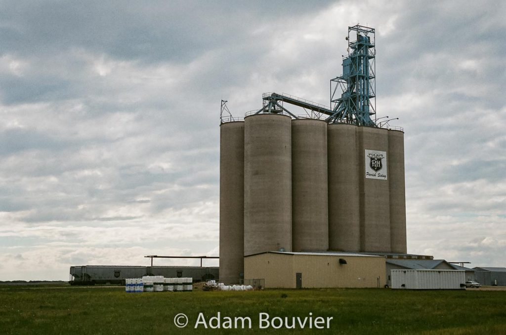 Parrish & Heimbecker grain elevator at Parrish Siding, SK. June 2017. Contributed by Adam Bouvier.