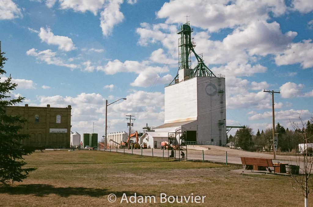 Ex Cargill grain elevator in Wapella, SK, April 2017. Contributed by Adam Bouvier.