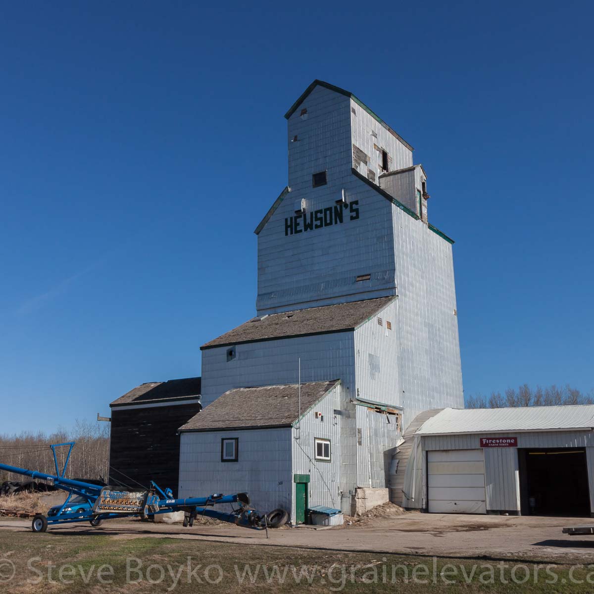 The Angusville, Manitoba grain elevator. April 2016.