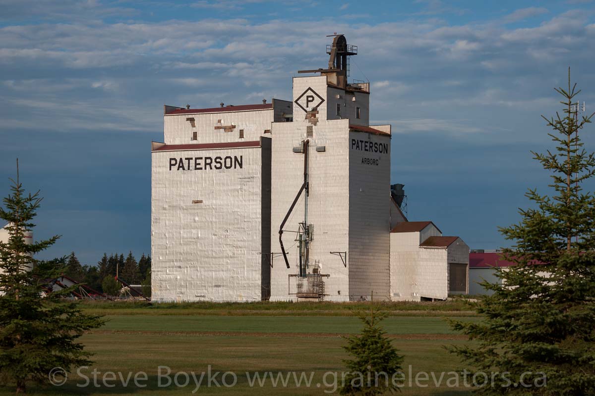 The Paterson grain elevator in Arborg, MB. August 2014.
