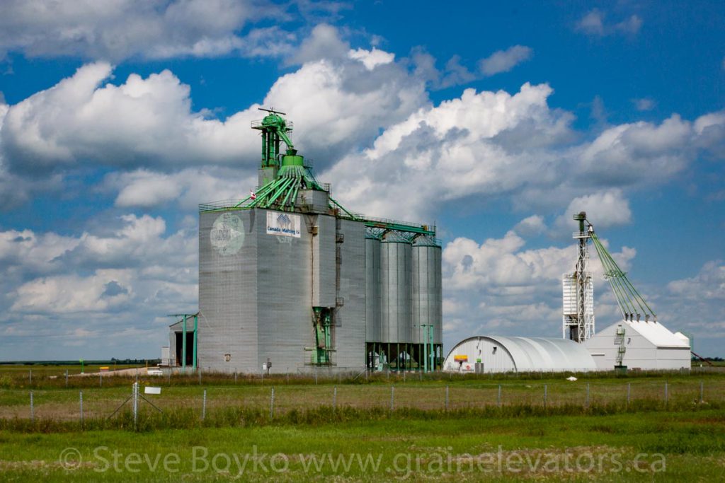 Canada Malting grain elevator in Bieseker, AB. July 2013.