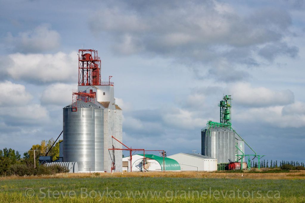 Rowatt grain elevators, August 2011.