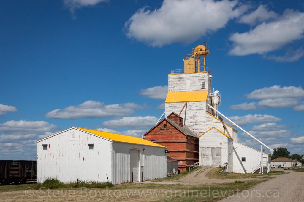 A grain elevator in Gull Lake, Saskatchewan. July 2013.