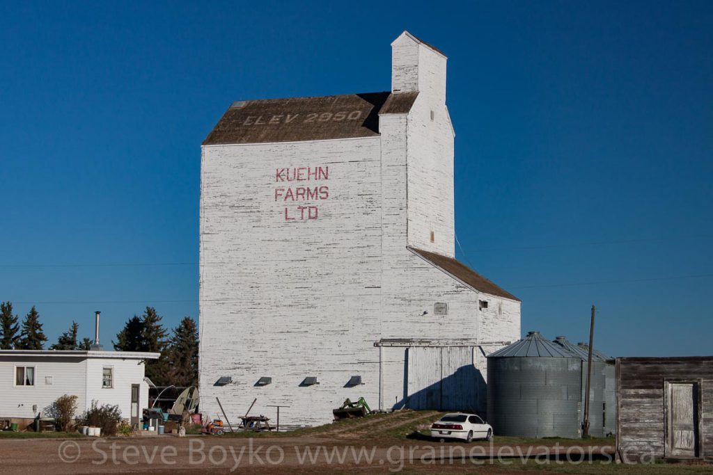 Kuehn Farms grain elevator near Skiff, AB.