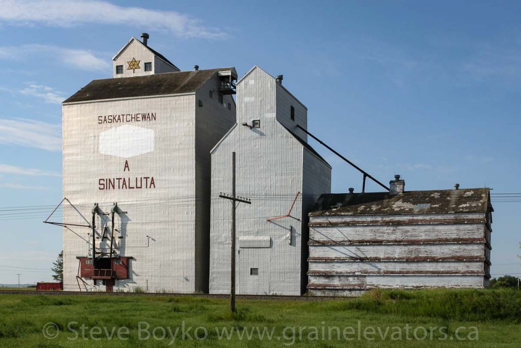 Ex Saskatchewan Wheat Pool elevator in Sintaluta, SK, August 2010.
