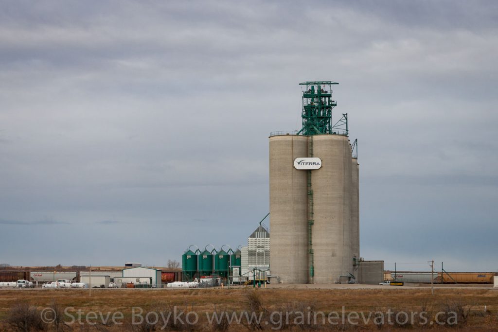 Viterra grain elevator near Crossfield, AB, October 2013