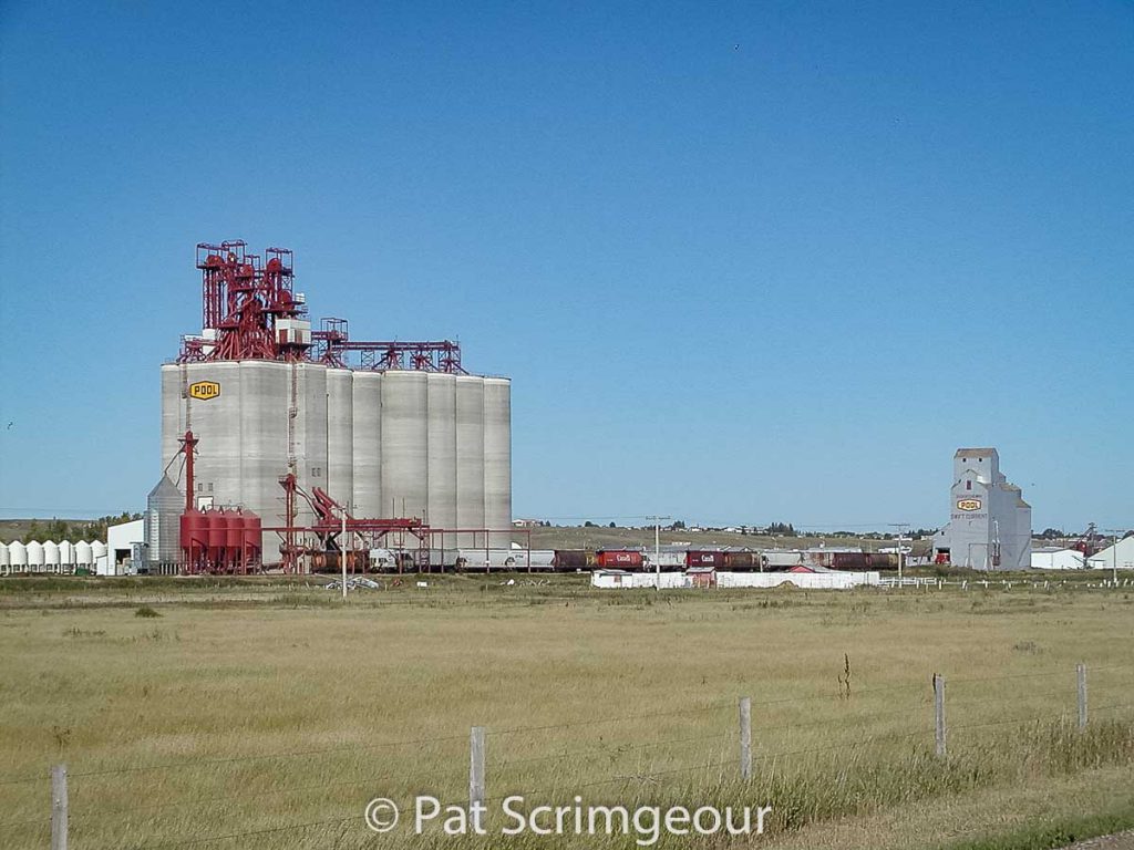 Swift Current, SK Pool grain elevators, Sept. 2002. Contributed by Pat Scrimgeour.