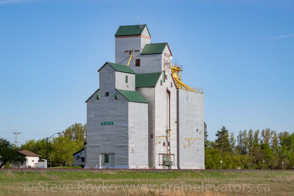 The grain elevator in Arden, MB, May 2014. Contributed by Steve Boyko.