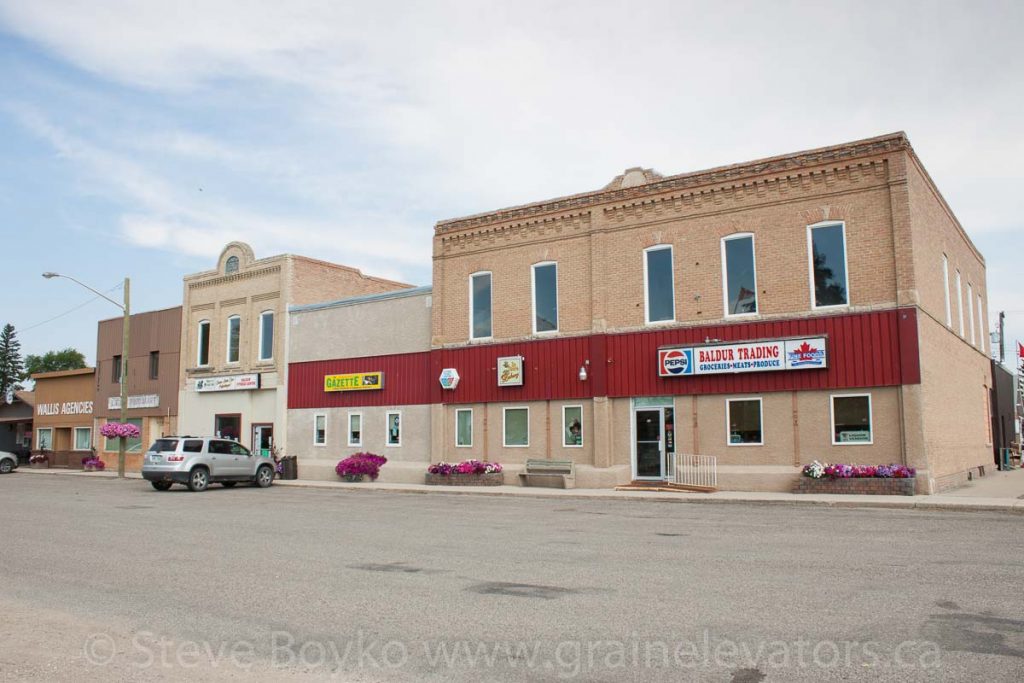 Downtown Baldur, MB, Aug 2014. Contributed by Steve Boyko.
