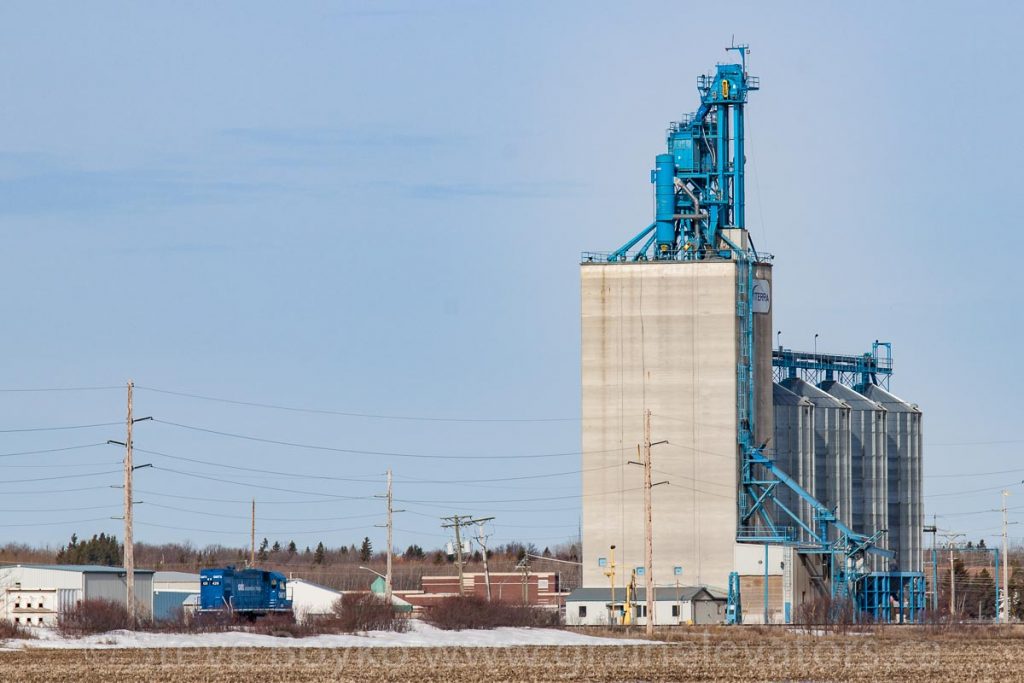Viterra grain elevator in Beausejour, MB, April 2014. Contributed by Steve Boyko.
