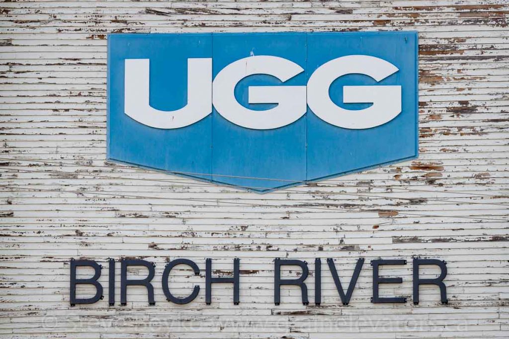 UGG logo at Birch River, MB, June 2015. Contributed by Steve Boyko.