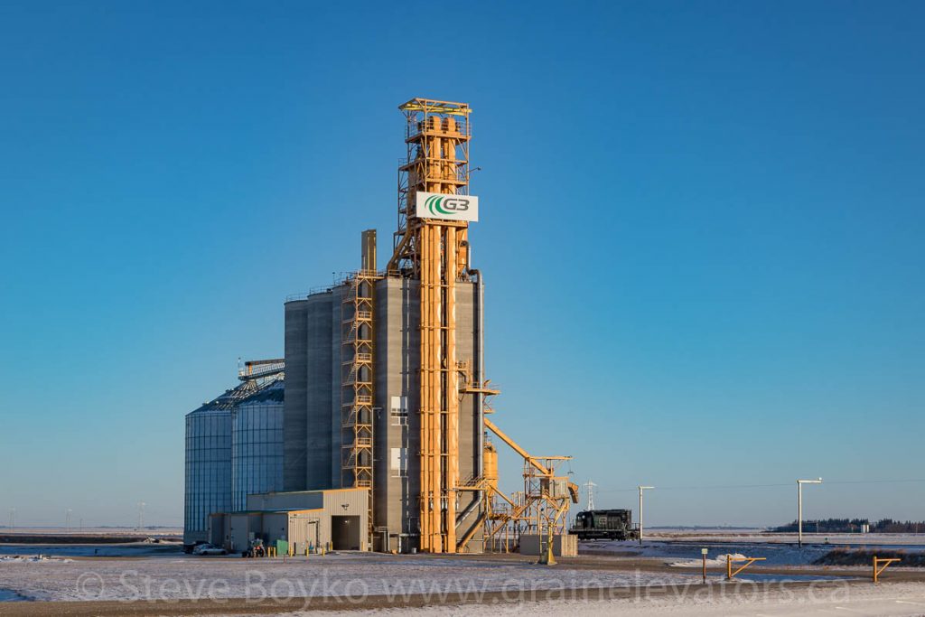 G3 grain elevator at Bloom, MB, Dec 2017. Contributed by Steve Boyko.