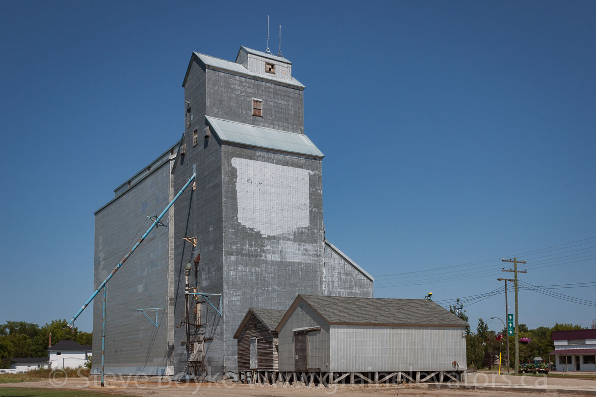 Ex UGG grain elevator, Boissevain, MB. Aug 2014. Contributed by Steve Boyko.