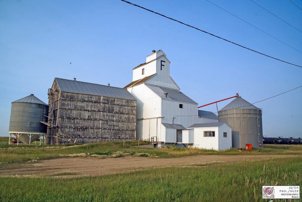Grain elevator in Bromhead, SK, July 2015. Contributed by Jason Paul Sailer.