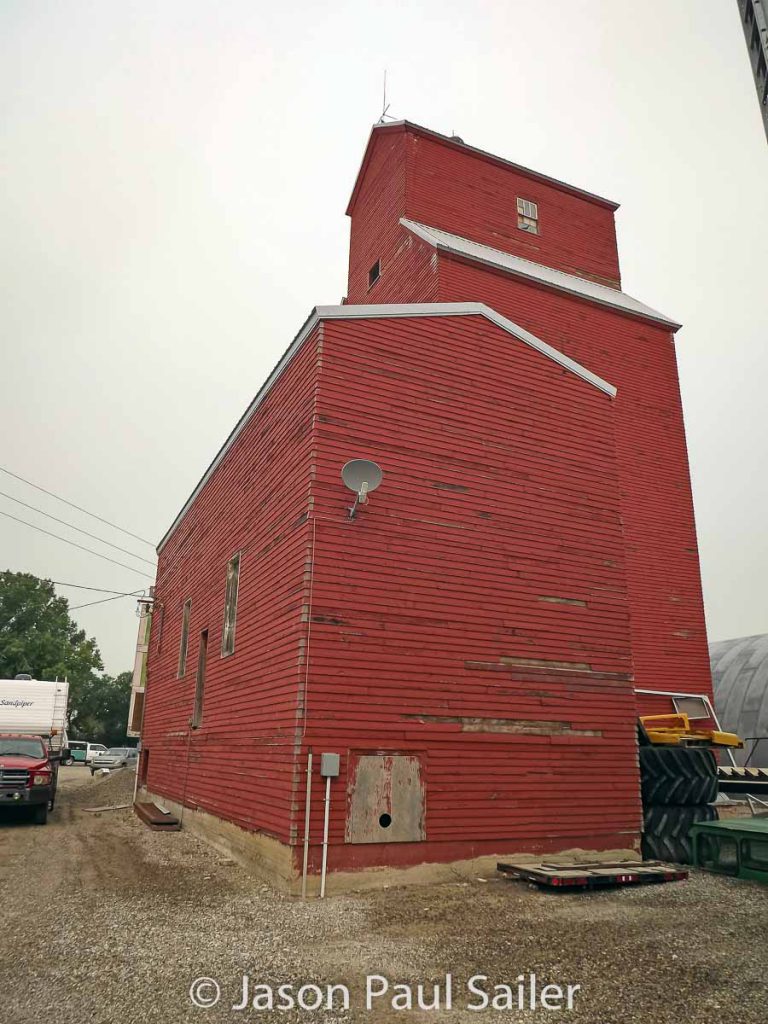 Woodhouse, AB grain elevator, July 2014. Contributed by Jason Paul Sailer.