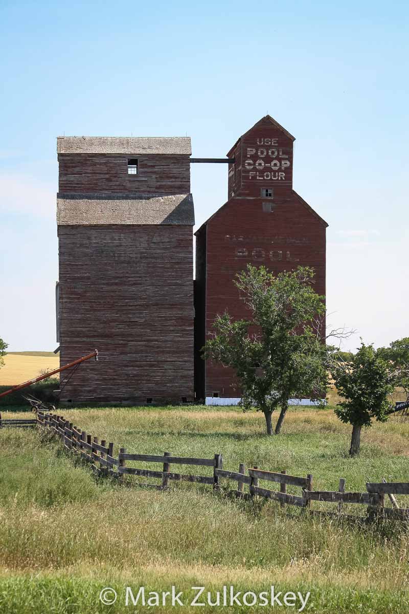 The former Loverna, SK grain elevator. Contributed by Mark Zulkoskey.