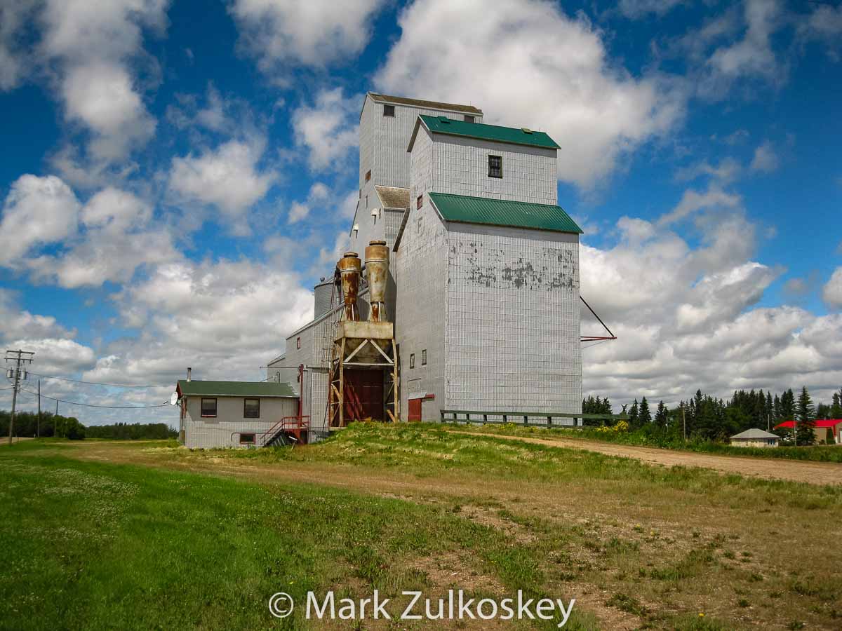 Kuroki, SK grain elevator. Contributed by Mark Zulkoskey.