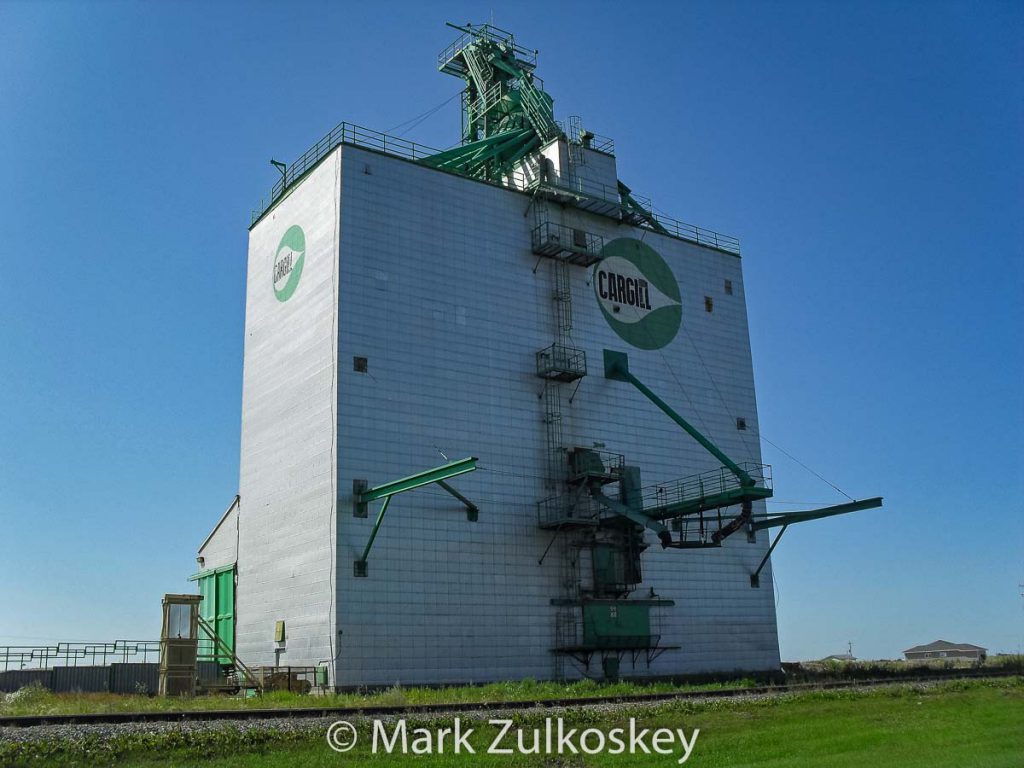 Cargill grain elevator in Aberdeen, SK. Contributed by Mark Zulkoskey.