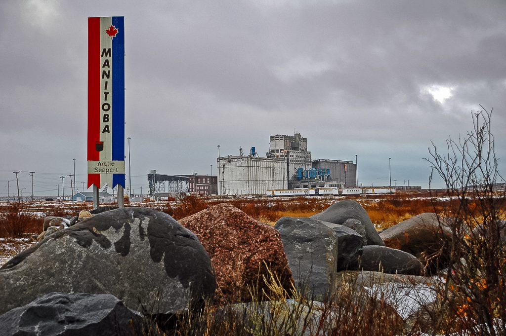 The grain elevator in Churchill, Manitoba, Oct 2006. Copyright by Gary Rich.