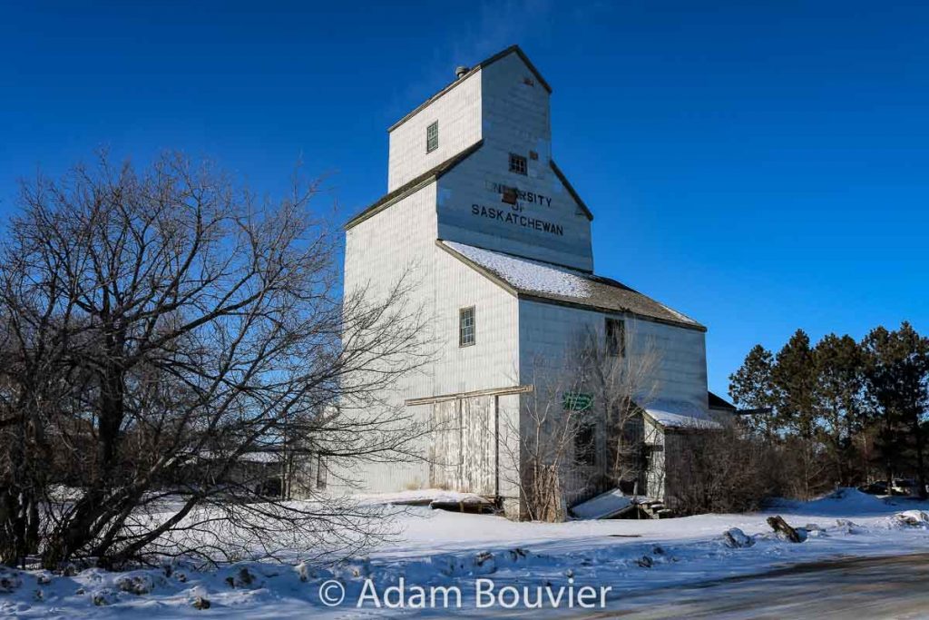 Grain elevator at the University of Saskatchewan, Saskatoon, Feb 2018. Contributed by Adam Bouvier.