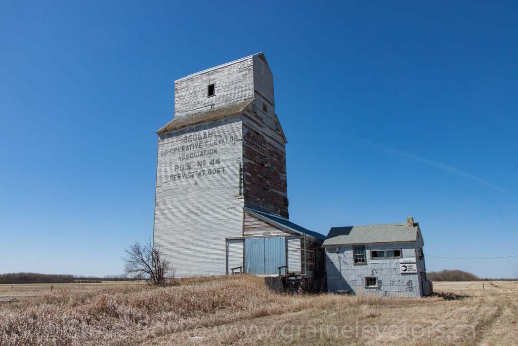 The former Manitoba Pool grain elevator in Beulah, MB, April 2016. Contributed by Steve Boyko.