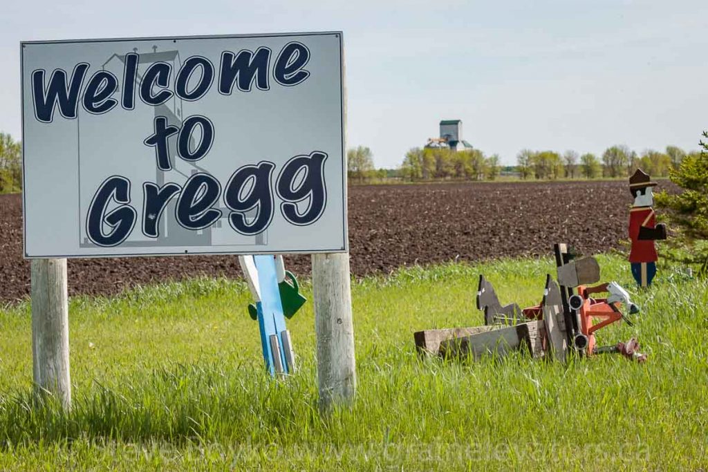 Welcome to Gregg sign, May 2014. Contributed by Steve Boyko.