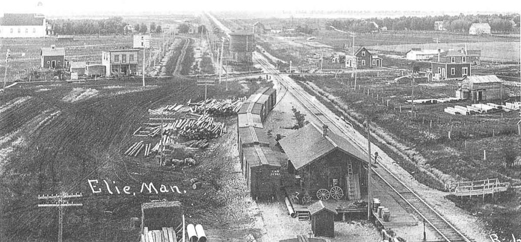 Elie, MB train station, 1918.