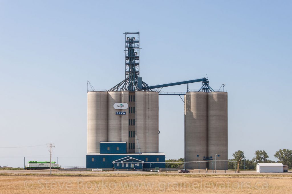 The Cargill grain elevator outside Elva, MB, Aug 2014. Contributed by Steve Boyko.
