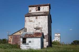 The grain elevators in Elva, MB, Aug 2014. Contributed by Steve Boyko.