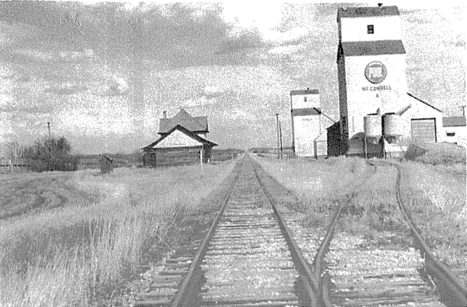 McConnell grain elevators, date and photographer unknown.