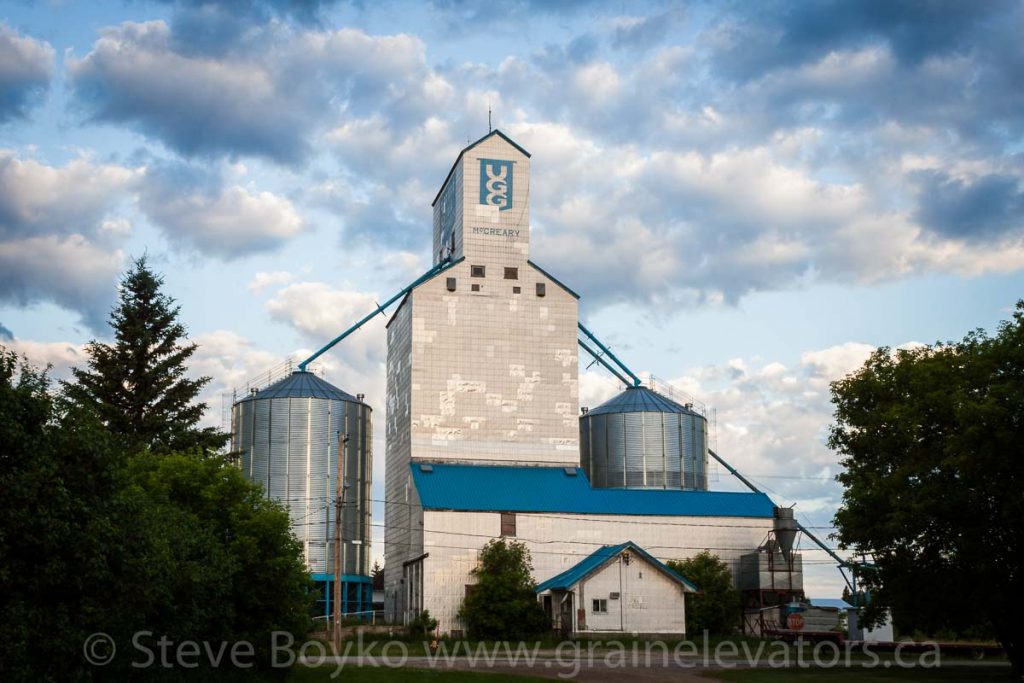 The McCreary, Manitoba grain elevator, June 2015. Contributed by Steve Boyko.