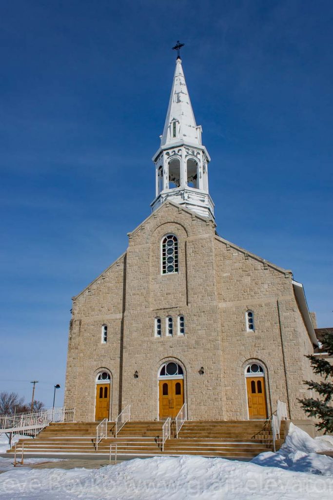Church in St. Jean Baptiste, MB, Feb 2014. Contributed by Steve Boyko.