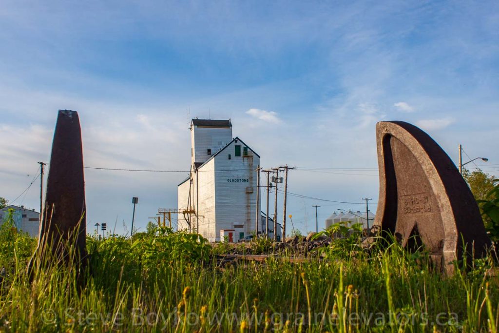 The Gladstone, MB grain elevator, May 2014. Contributed by Steve Boyko.