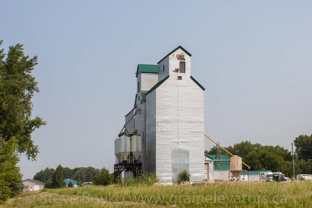 The Gretna, Manitoba grain elevator, July 2014. Contributed by Steve Boyko.
