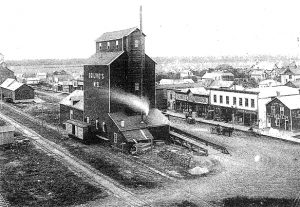 Ogilvie #8 grain elevator in Gretna, 1890.