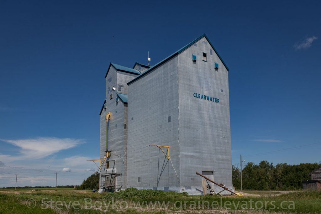 Clearwater, MB grain elevator, July 1 2018. Contributed by Steve Boyko.