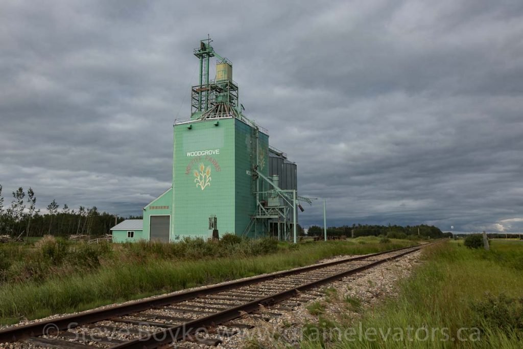 The Woodgrove, AB grain elevator, July 2018. Contributed by Steve Boyko.
