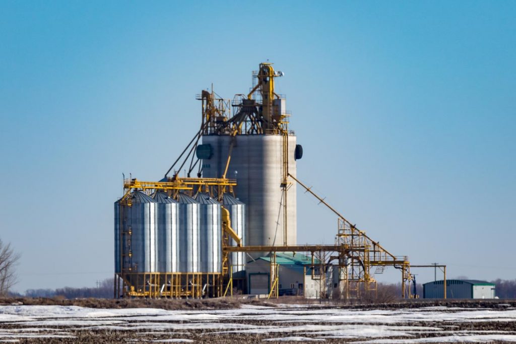 The Tucker grain elevator, just outside Portage la Prairie, Manitoba
