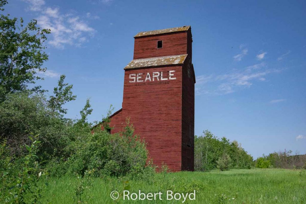 The former Searle grain elevator near Waitville, SK, June 2018. Contributed by Robert Boyd.