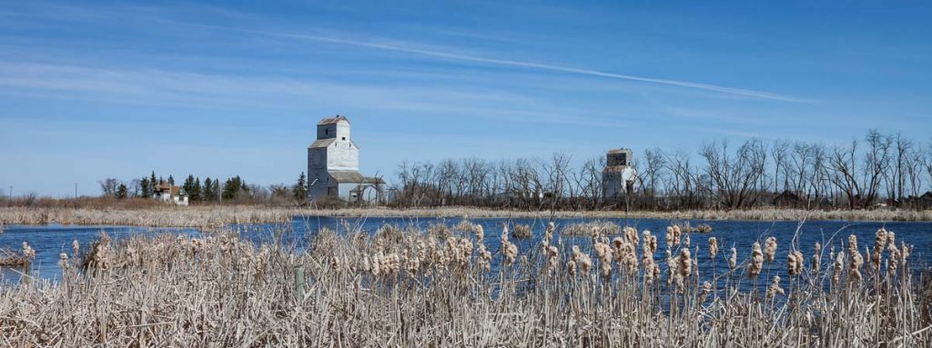 Grain elevators at McConnell, Manitoba