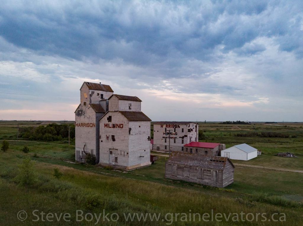 Aerial view of Harrison Milling in Holmfield, MB