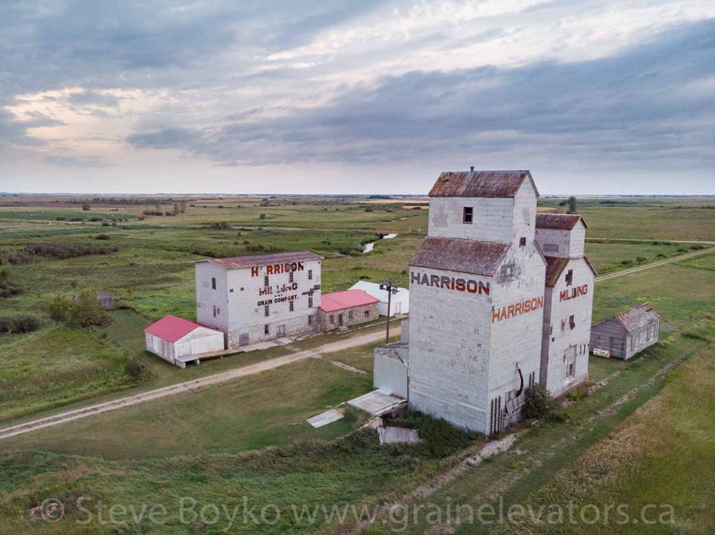 Aerial view of Harrison Milling in Holmfield, MB