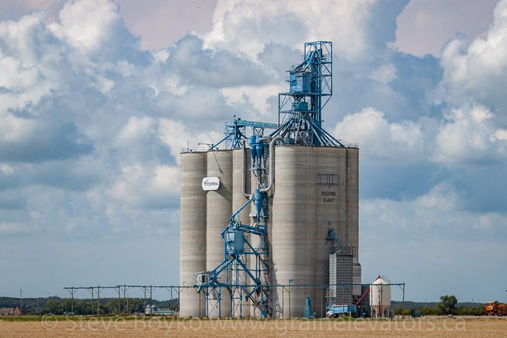The Souris East grain elevator, Aug 2014. Contributed by Steve Boyko.