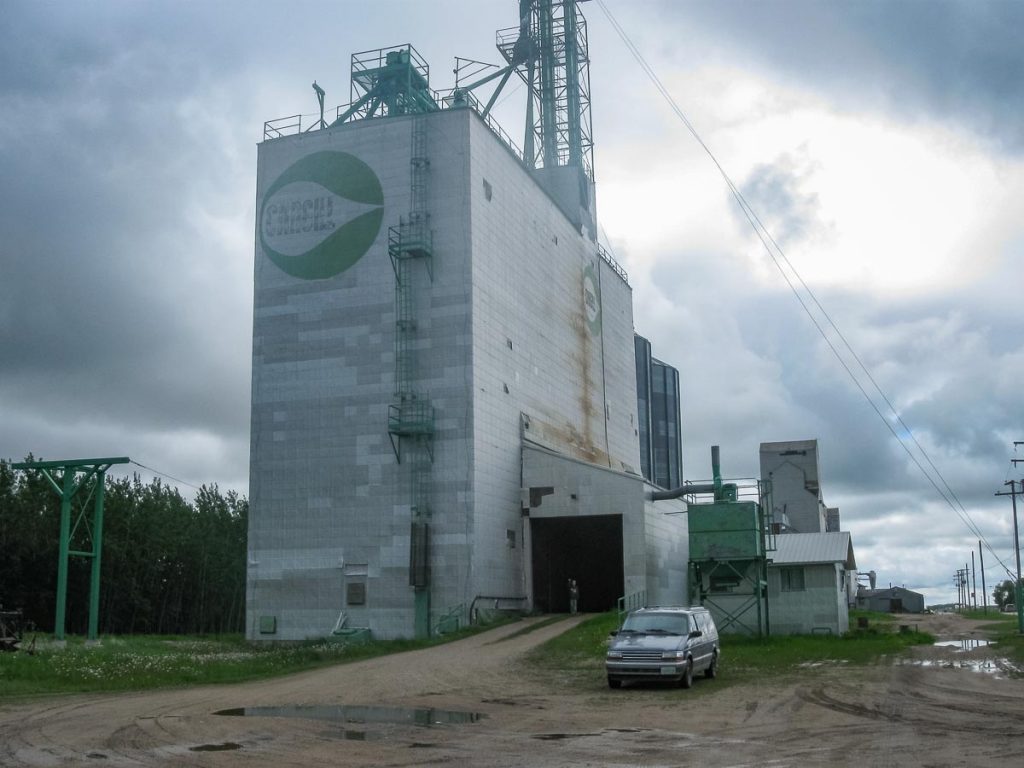 Cargill grain elevator in Canwood, SK, June 2014. Copyright by Duncan Mann. 