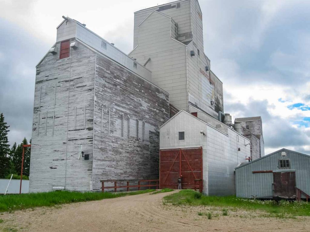 Ex Saskatchewan Wheat Pool grain elevator in Canwood, SK, June 2014. Copyright by Duncan Mann.