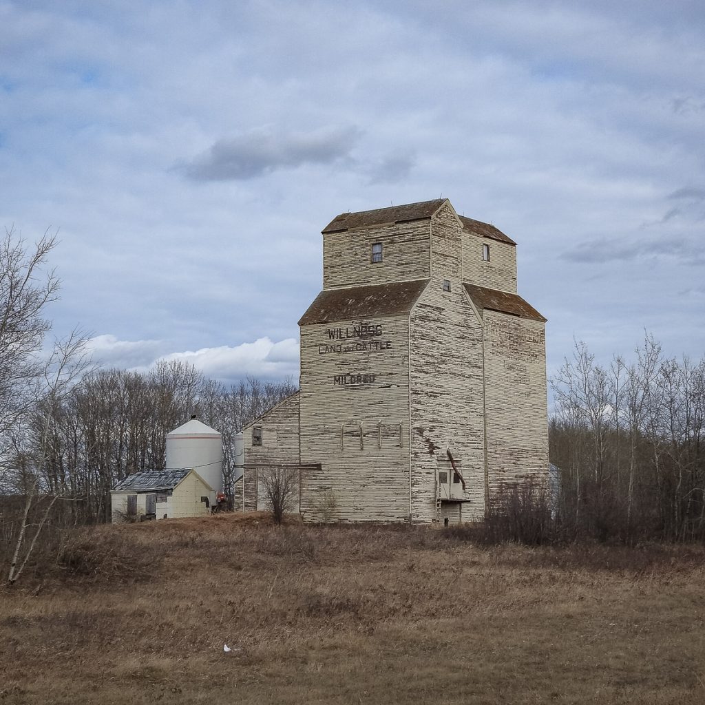 Mildred, SK grain elevator, Apr 2019. Copyright by BW Bandy.